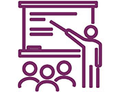 classroom purple icon